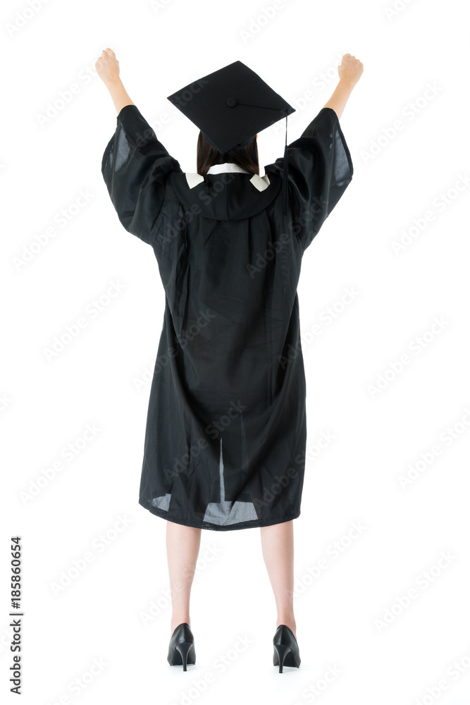 college student girl wearing graduation clothing college student girl wearing graduation clothing