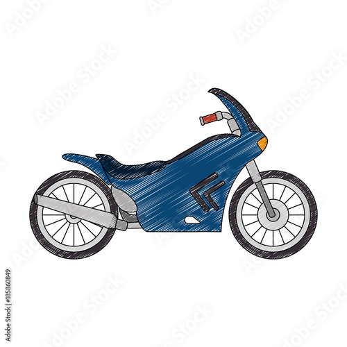 classic motorcycle vehicle icon