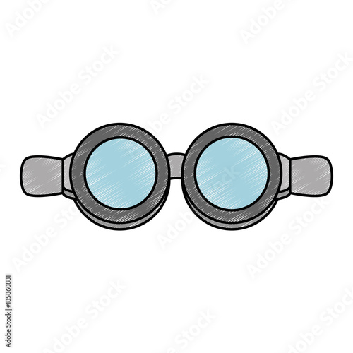 biker googles isolated icon