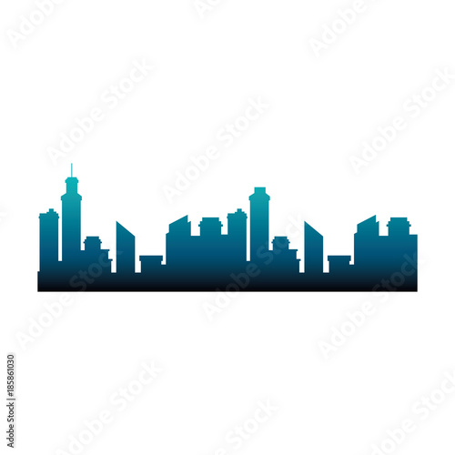 buildings cityscape silhouette icon