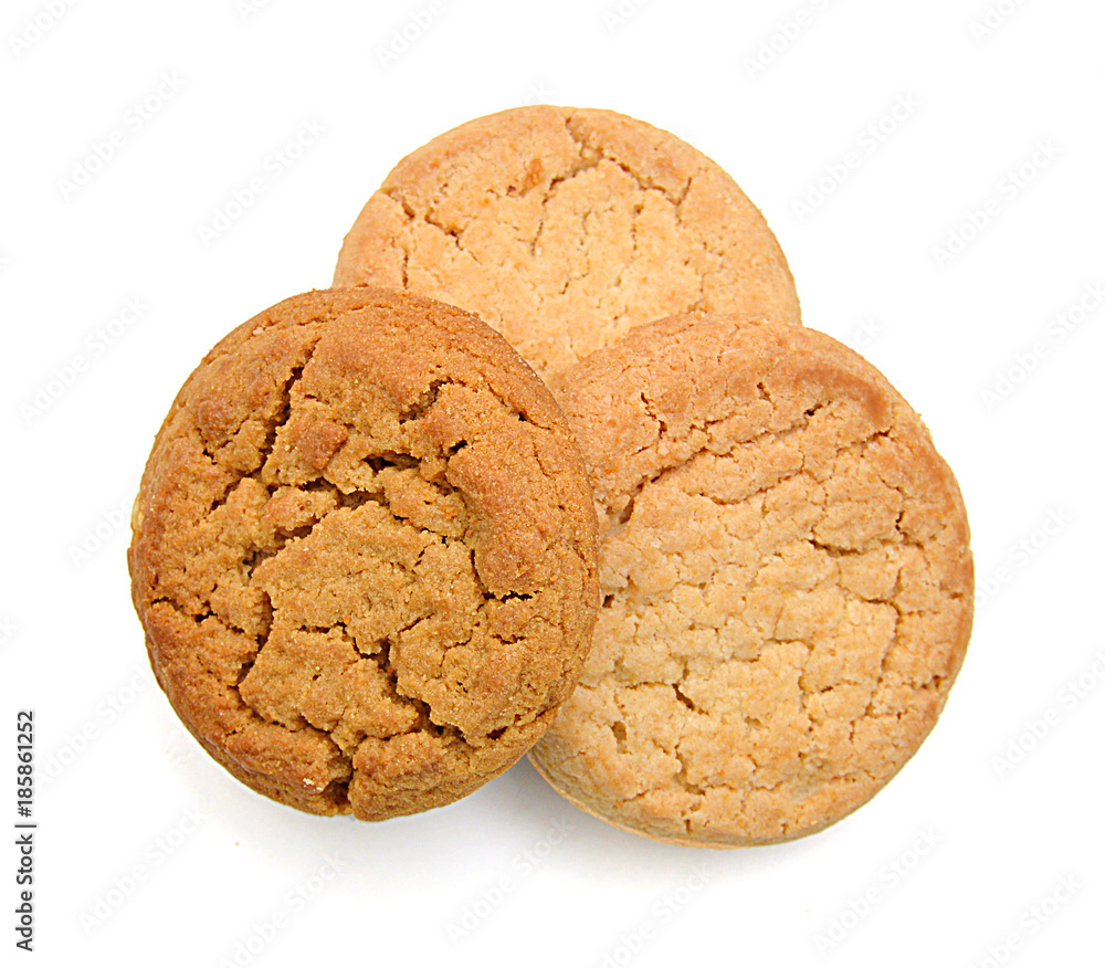 Sweet cookies isolated on a white background Sweet cookies isolated on a white background