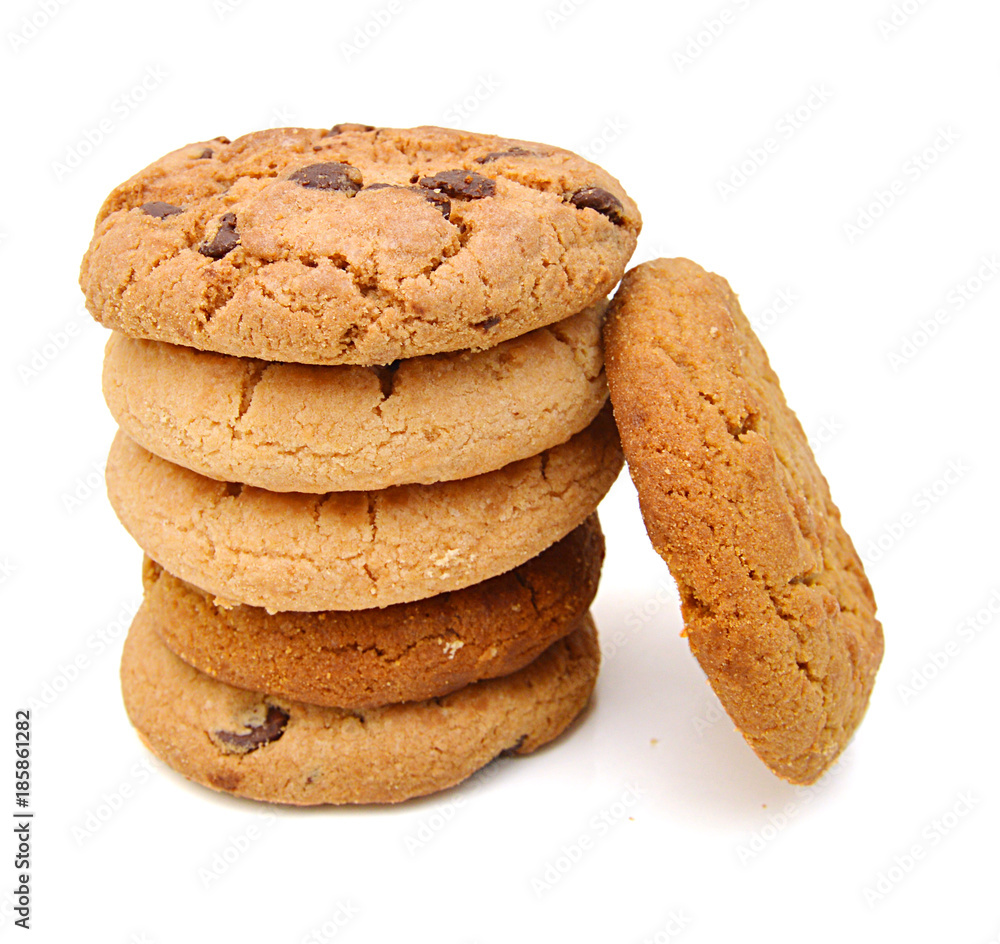 Sweet cookies isolated on a white background Sweet cookies isolated on a white background