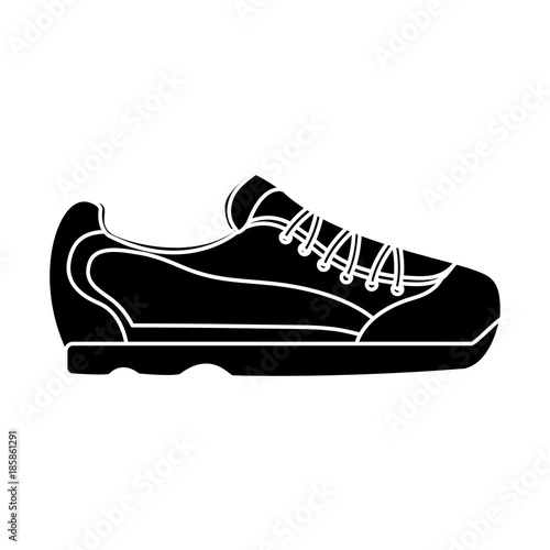 sport shoe fashion accessory icon vector illustration