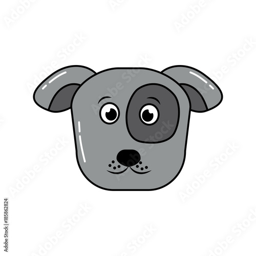 dog or puppy pet icon image vector illustration design 