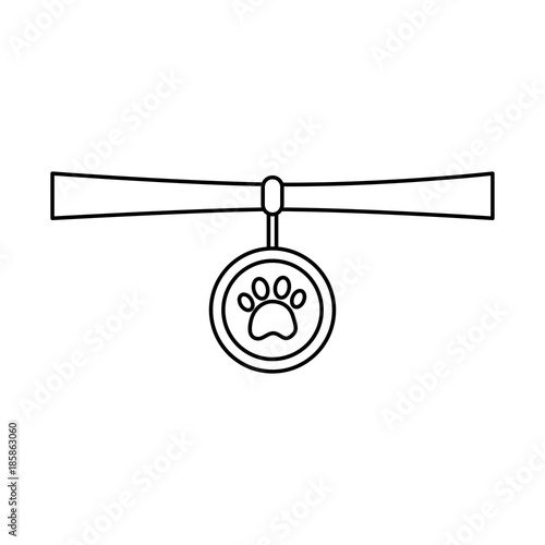 collar pet icon image vector illustration design 