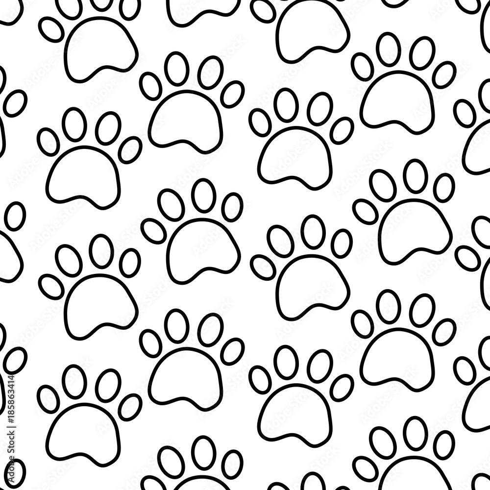 paws pet pattern image vector illustration design paws pet pattern image vector illustration design