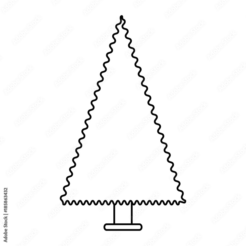 christmas tree isolated icon christmas tree isolated icon