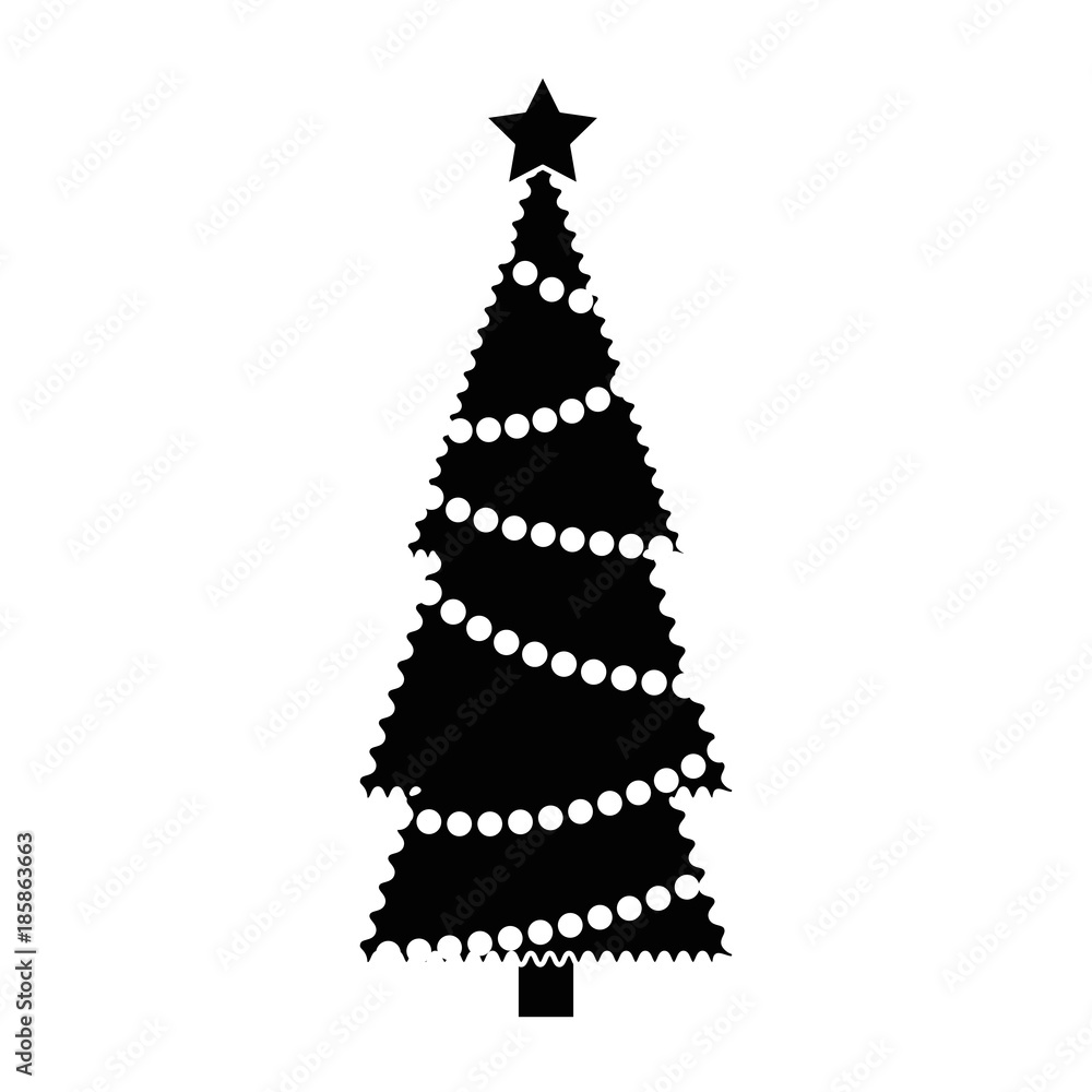 christmas tree isolated icon christmas tree isolated icon