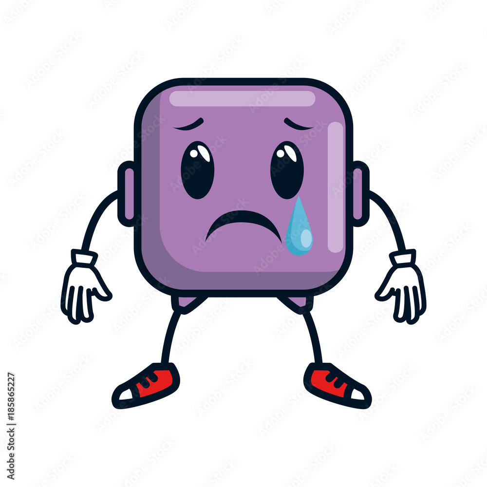 crying face emoji character vector illustration design crying face emoji character vector illustration design