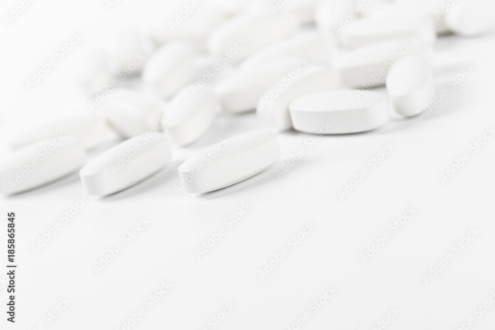 pills isolated on white