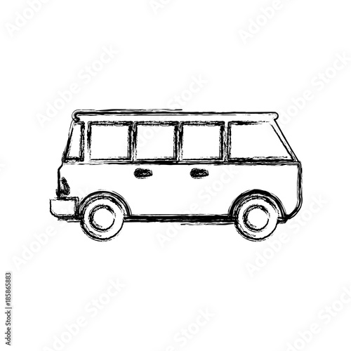 Vintage van vehicle icon vector illustration graphic design