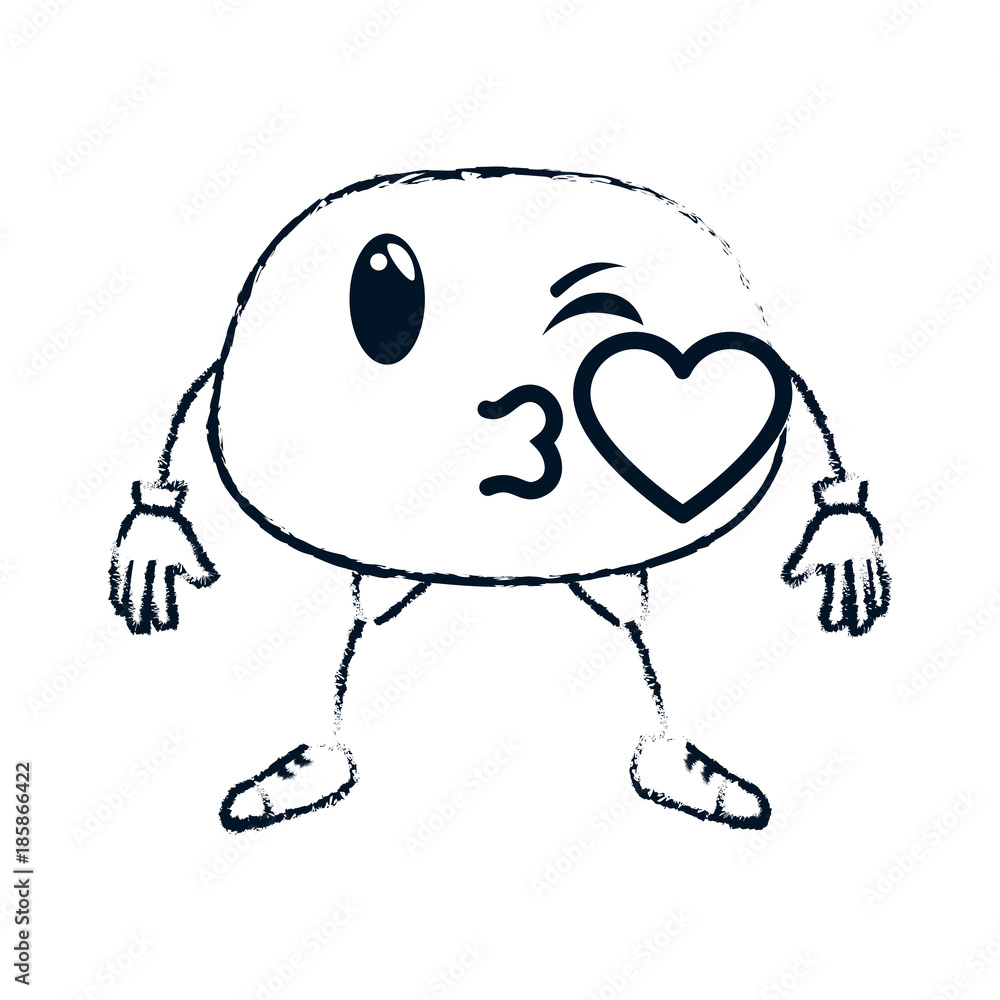 kissing face emoji character vector illustration design kissing face emoji character vector illustration design