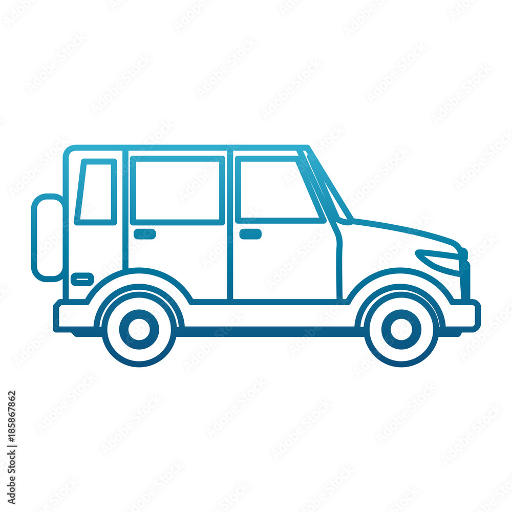 SUV sport vehicle icon vector illustration graphic design