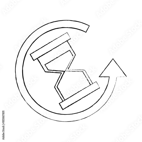 around the clock delivery business anytime icon vector illustration