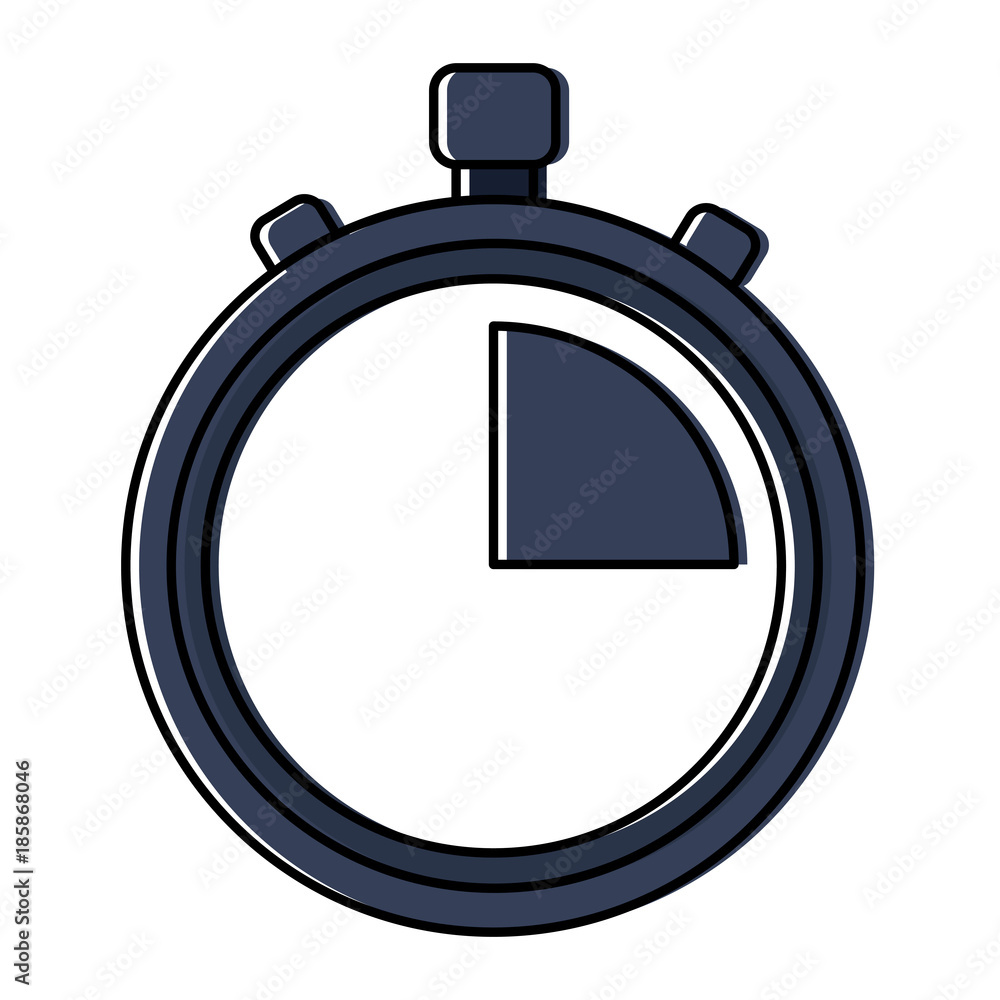 clock time stopwatch business icon vector illustration clock time stopwatch business icon vector illustration