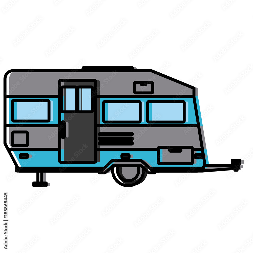 Trailer home isolated icon vector illustration graphic design Trailer home isolated icon vector illustration graphic design