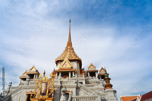 Bangkok, Thailand - November 11, 2017  Wat traimitr withayaram temple in bangkok Thailand © NVB Stocker