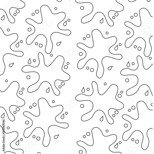 chocolate splash sweet delicious seamless pattern vector illustration