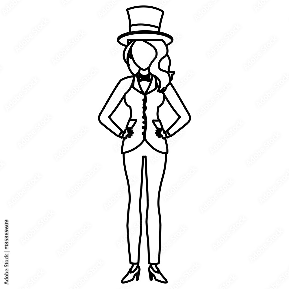 Beautiful magician woman cartoon icon vector illustrationgraphic design Beautiful magician woman cartoon icon vector illustrationgraphic design