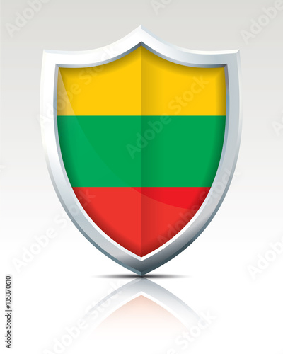 Shield with Flag of Lithuania Free Download Shield with Flag of Lithuania - GFXLoad
