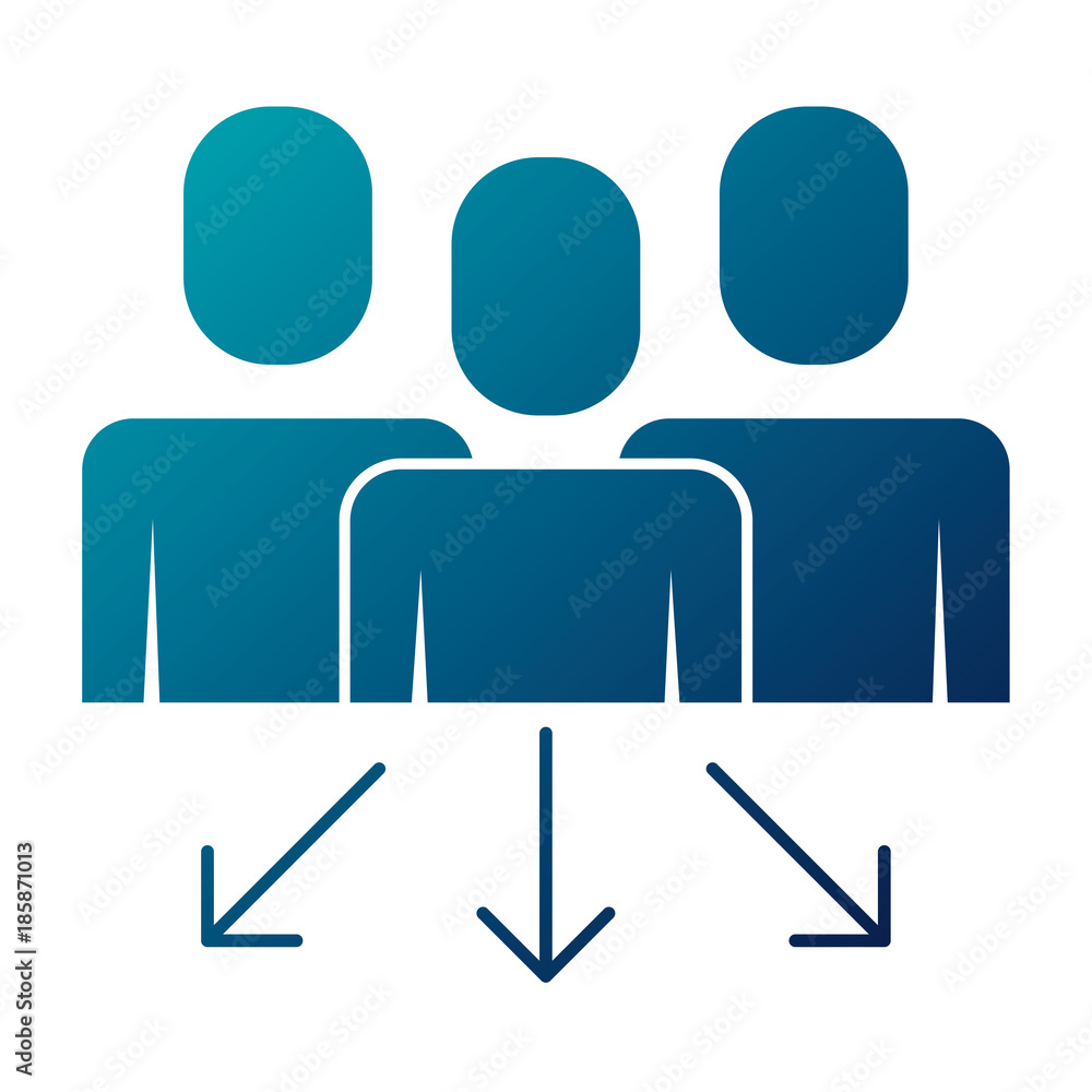 teamwork people group progress arrows vector illustration blue image teamwork people group progress arrows vector illustration blue image