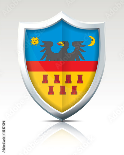 Free Download Shield with Flag of Transylvania - GFXLoad