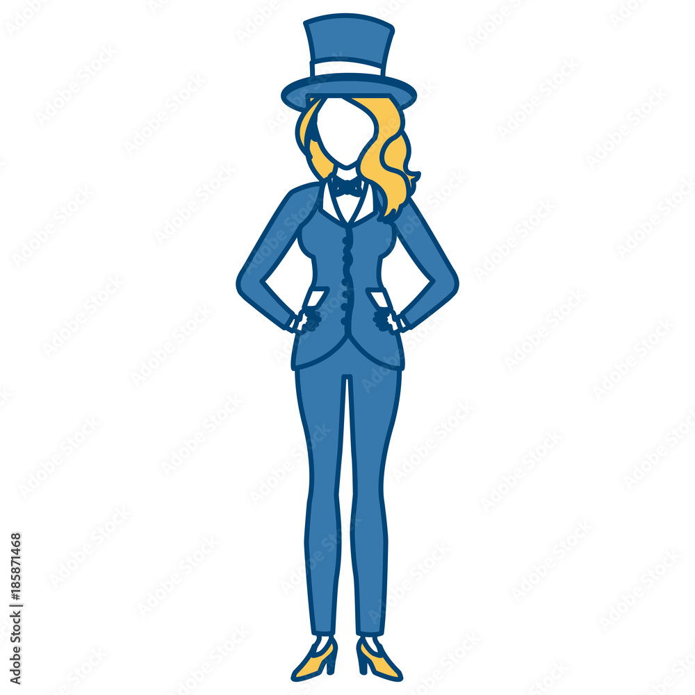 Beautiful magician woman cartoon icon vector illustrationgraphic design