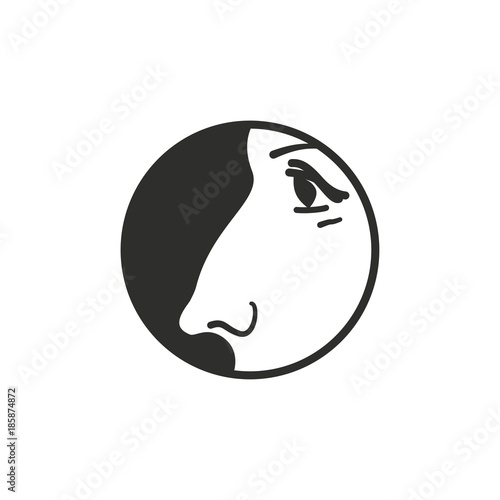 Nose vector icon.