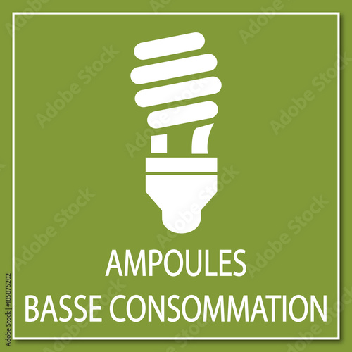 Logo ampoule basse consommation.