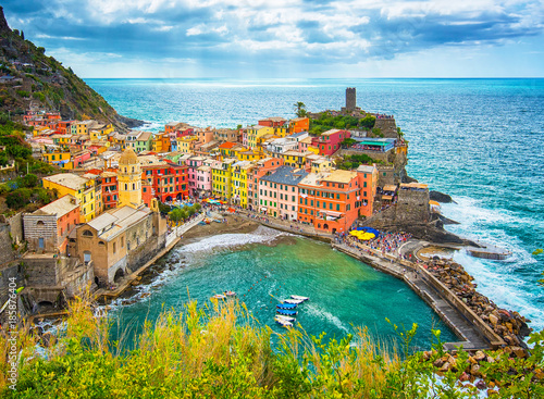 View on Vernazza, Italy