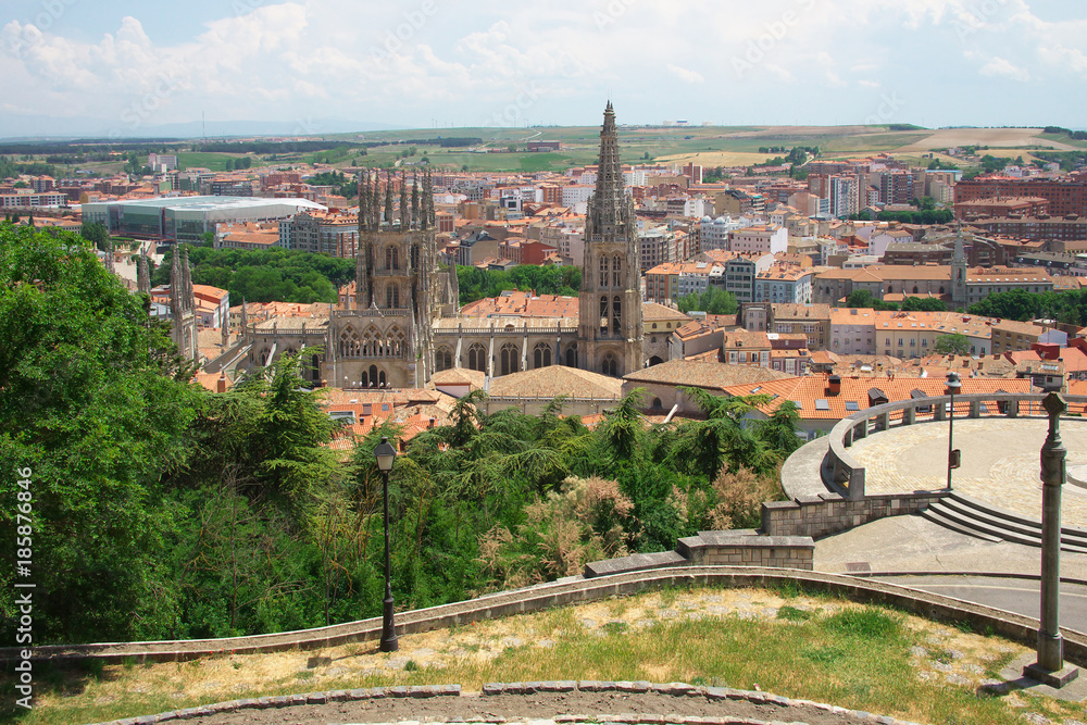 Panorama von Burgos mit Kathedrale