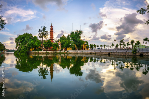 Tran Quoc pagoda  the oldest temple in Hanoi  Vietnam