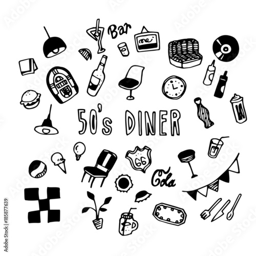 50's Diner Illustration Pack