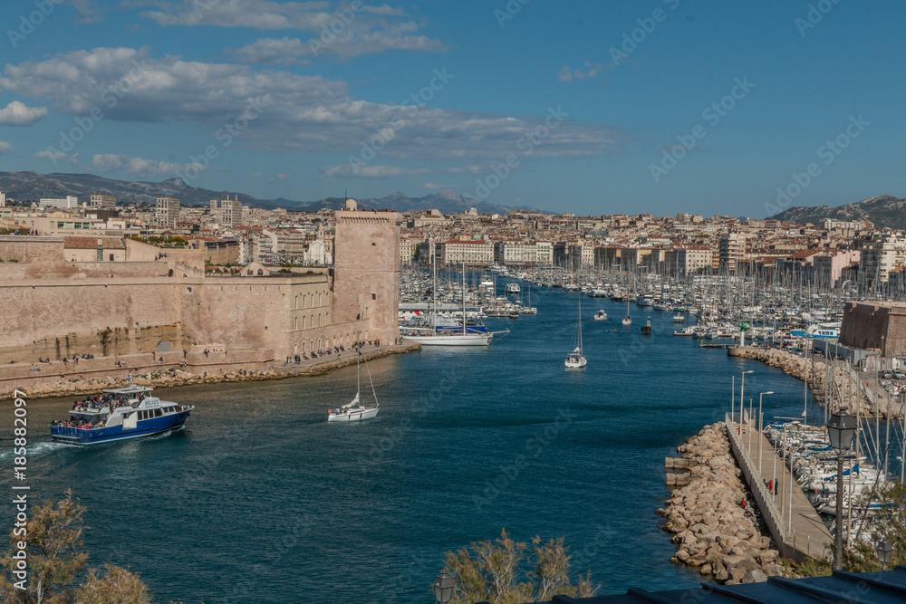 Nice view of Marseilles France