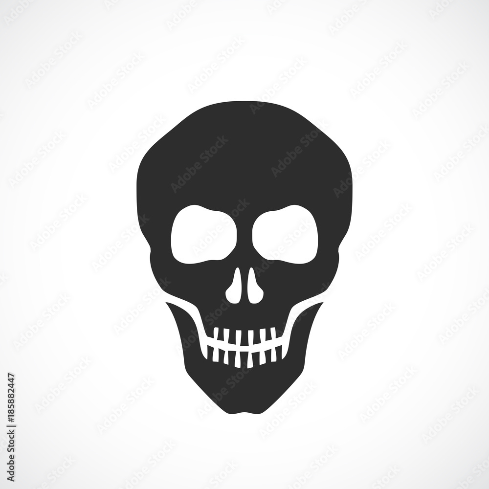 Skull death vector sign