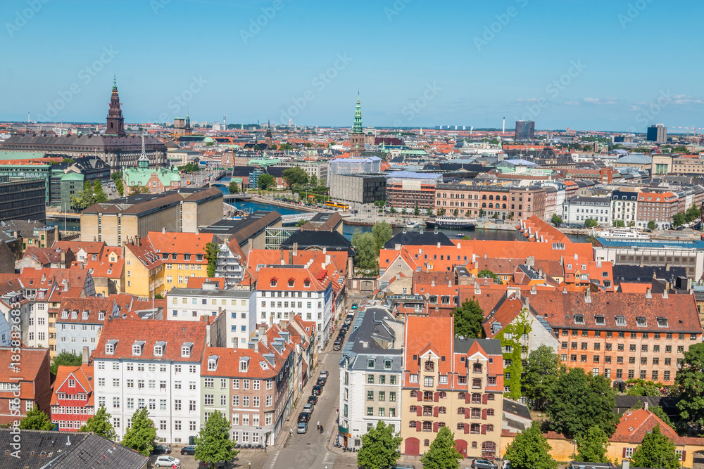 Nice view of Copenhagen city