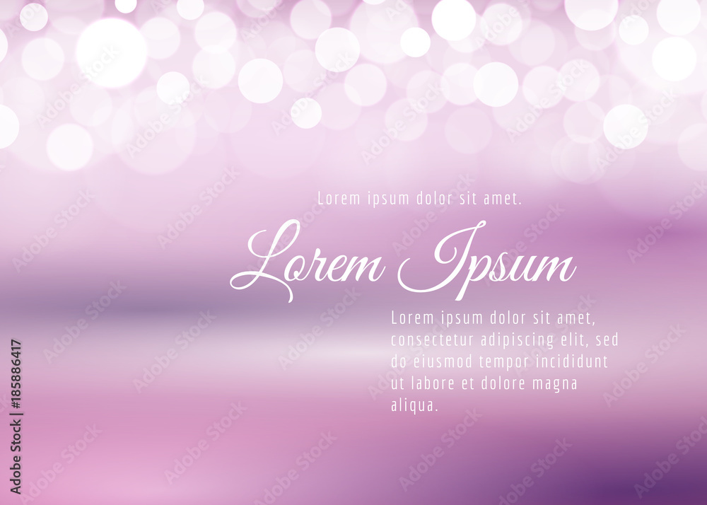 Abstract bokeh lights on the pale rose background, vector illustration Abstract bokeh lights on the pale rose background, vector illustration