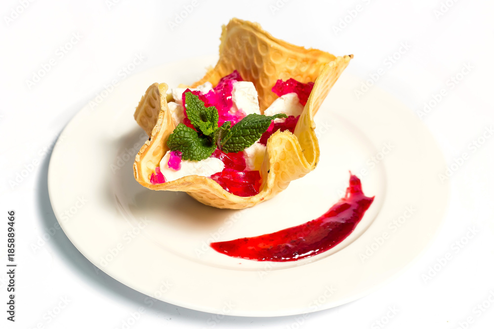 dessert on a white background dessert on a white background