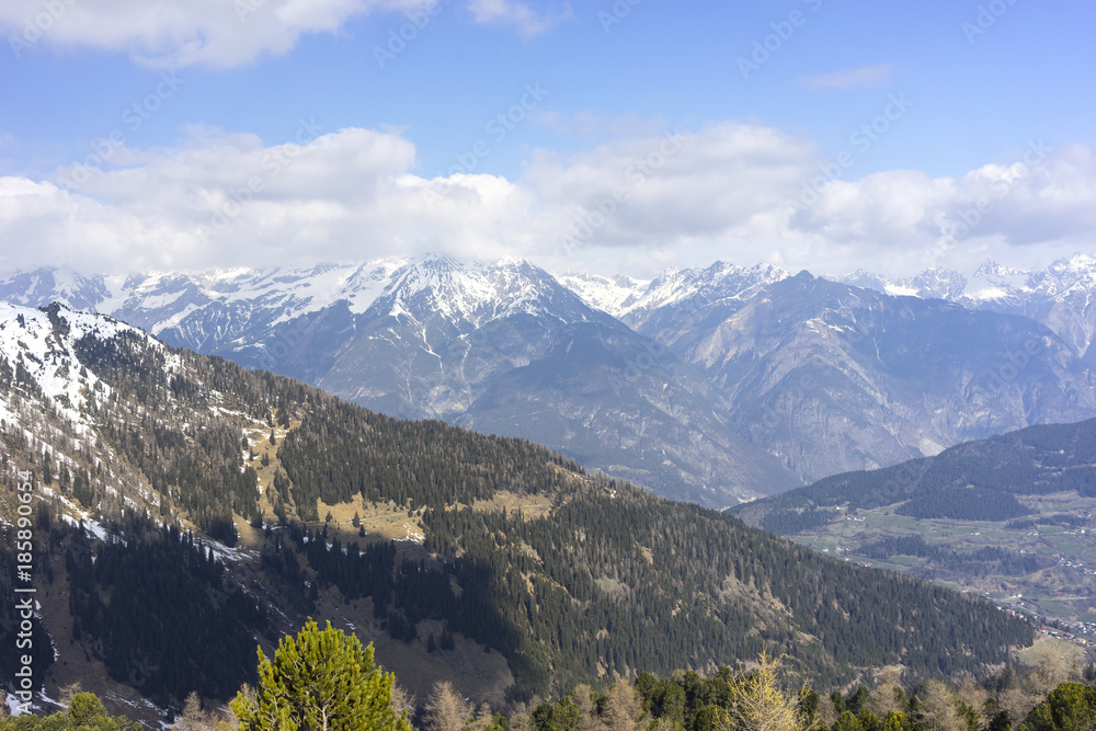 Alpine ski resort Serfaus Fiss Ladis in Austria. Tyrol.