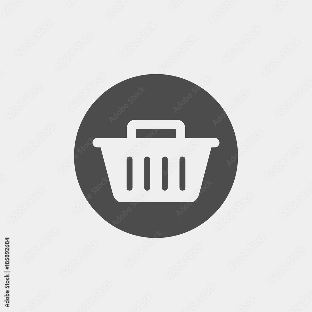 Basket flat vector icon. Buy flat vector icon Basket flat vector icon. Buy flat vector icon