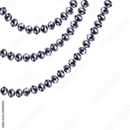 Faceted beads. Jewelry. Crystals. Decoration. Shine. Beautiful background. Bijouterie.