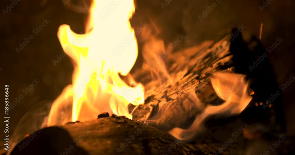 feu de cheminée 