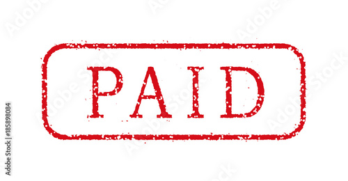 business stamp illustration "PAID".