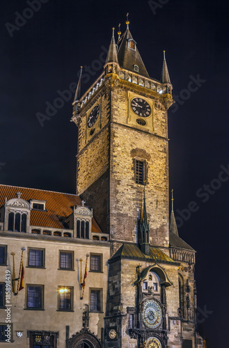 Old Town City Hall at night, Prague © borisb17