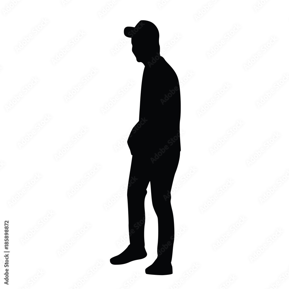 walking man silhouete