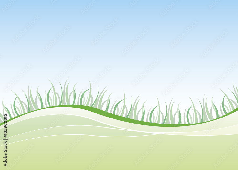 はらっぱ背景 Stock イラスト Adobe Stock