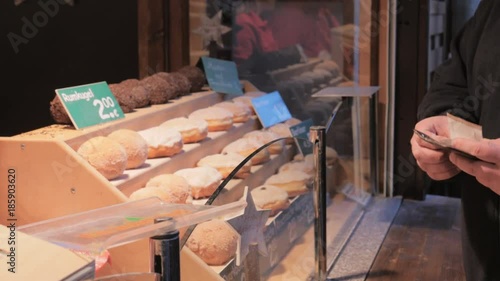 Sale of fresh Farinaceous foods on the market