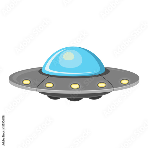 Ufo Flat Design Icon
