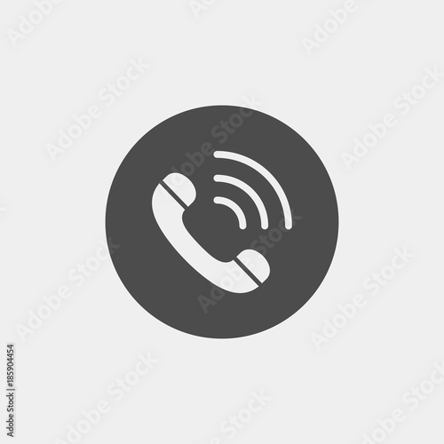Phone flat vector icon. Communication tools flat vector icon 