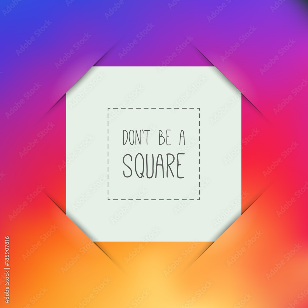 White Square Blank Photo Frame Inserted in a Slots White Square Blank Photo Frame Inserted in a Slots